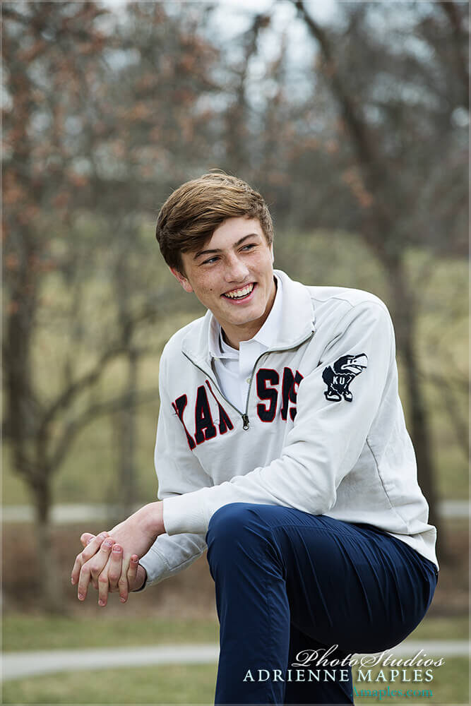 KU graduate senior portrait
