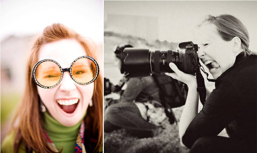 Adrienne Maples behind the camera