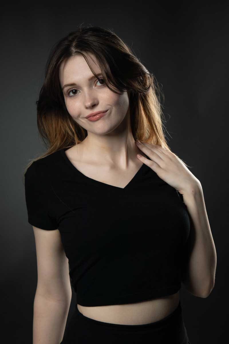 Female modeling headshot, Kansas City