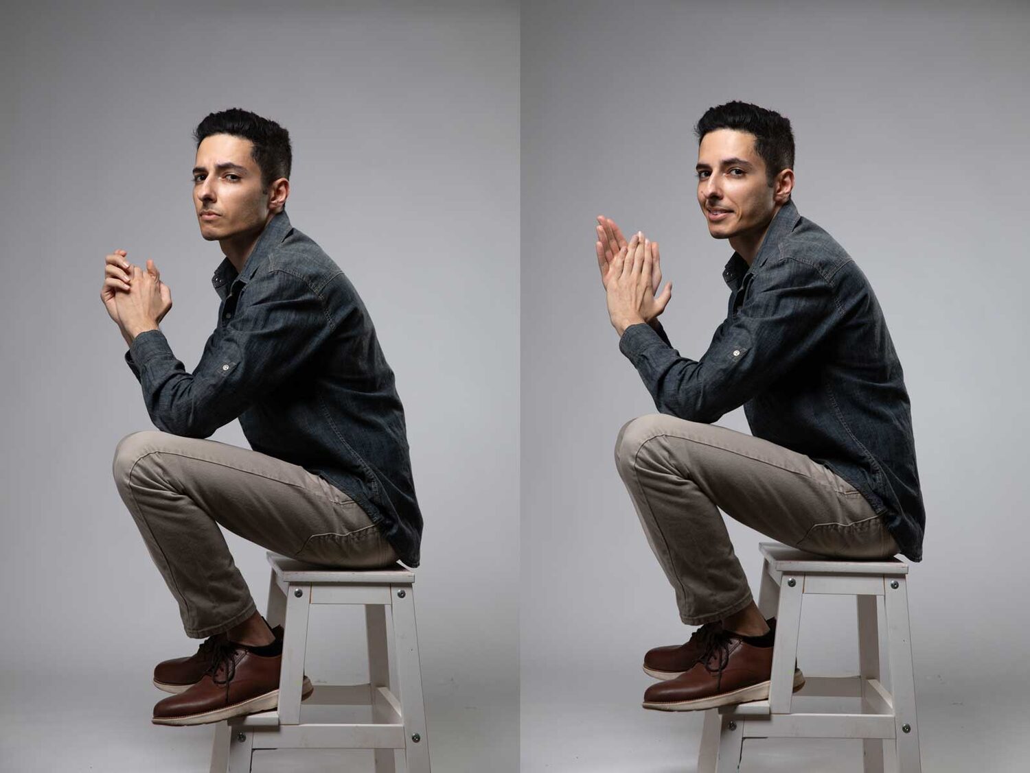 Men's modeling portfolio magazine photo