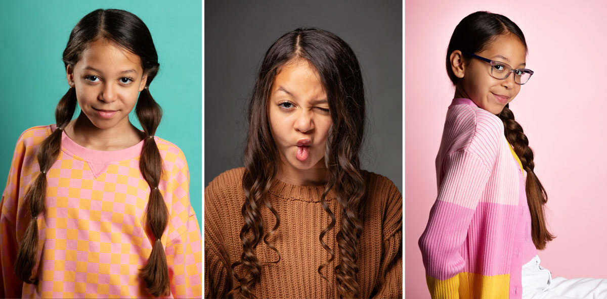 Dramatic modeling headshot example